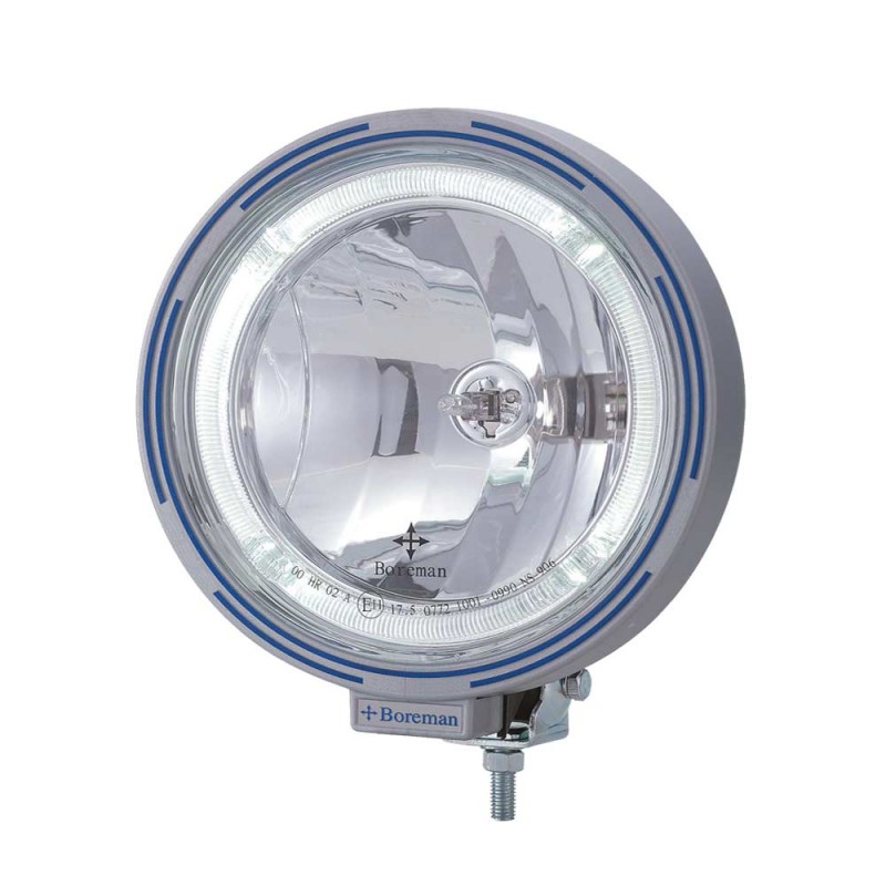 Okrągła lampa dalekosiężna LED z bursztynowym lub przezroczystym światłem pozycyjnym BOREMAN 1001-1620