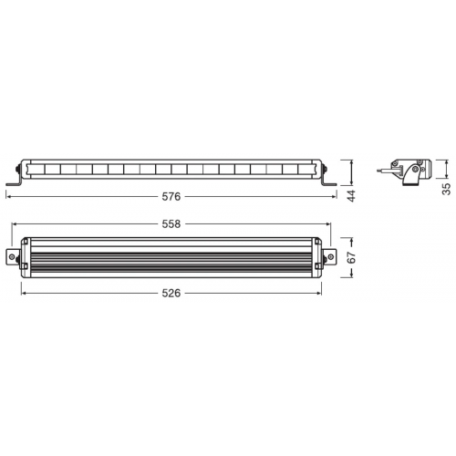 Osram LEDriving® LIGHTBAR VX500-CB 55W 12/24V
