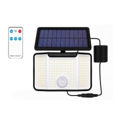 Naświetlacz LED solarny 172xSMD PIR pilot