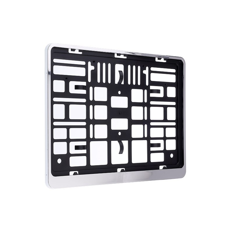 Ramka na tablicę rejestracyjną 305 x 214 mm, dwurzędowa, chrom