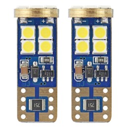 Żarówki LED CANBUS 12SMD 2835 T10e W5W White 12V 24V