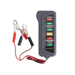 Tester akumulatora i alternatora 12V, z krokodylkami
