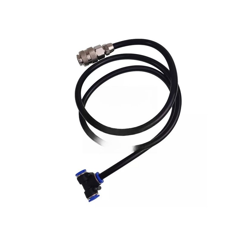 SZYBKOZŁĄCZE PISTOLETU DO PRZEDMUCHU FI 8MM, 3/8", Z WĘŻYKIEM 1M, TRÓJNIK, KPL.