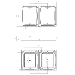 FT-323 LAMPA ZESPOLONA LED Z DYNAMICZNYM KIERUNKOWSKAZEM