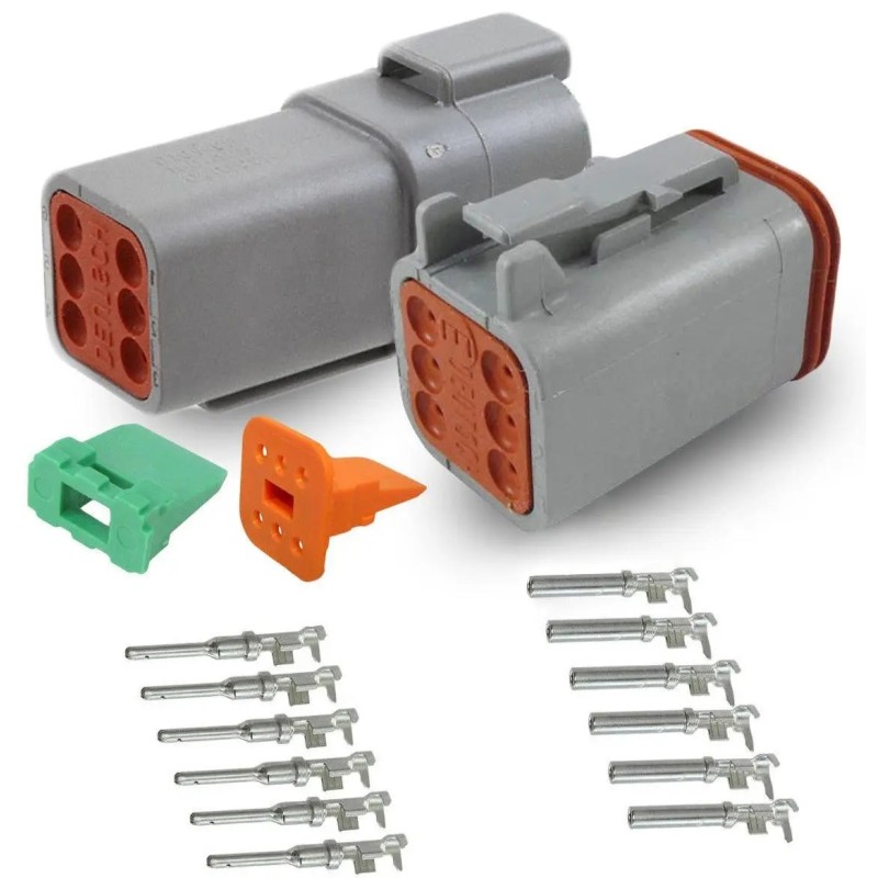 ZŁĄCZE HERMETYCZNE 6PIN , TYP DEUTSCH 6 PIN KPL AMPHENOL