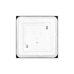 Plafon Luvo 2xE27 kwadrat czarny