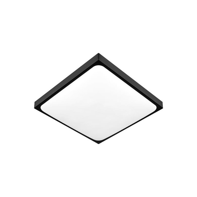 Plafon Luvo 2xE27 kwadrat czarny