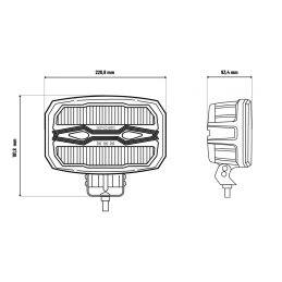 Reflektor drogowy LED X-SPIDER NINJA owalny