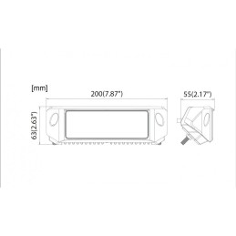 Lampa robocza 42xLED ukośna