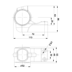 FT-140 A P PRAWA LAMPA OBRYSOWA 3 FUNKCYJNA