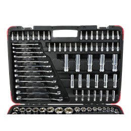 Zestaw profesjonalnych kluczy nasadowych 216el. 1/4" 3/8" 1/2" 25GW
