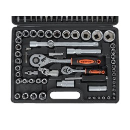 Komplet kluczy nasadowych 108 el. 1/4",1/2",torx,typ H