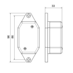 FT-1 II B LAMPA OBRYSOWA Z ODBLASKIEM