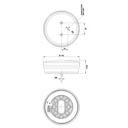 FT-111 LED LAMPA PRZECIWMGŁOWA Z RINGIEM