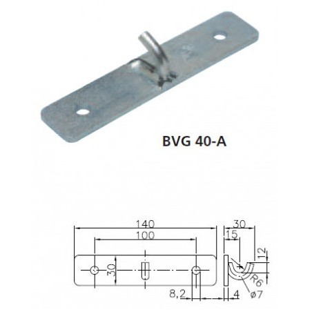 ZACZEP BURTOWY REGULOWANY BV40-1