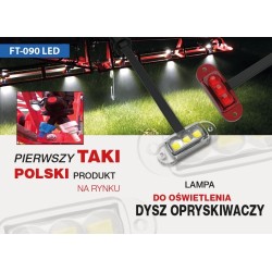 FT-90B BIAŁA LAMPA DO OPRYSKIWACZY DO PODŚWIETLENIA DYSZLI