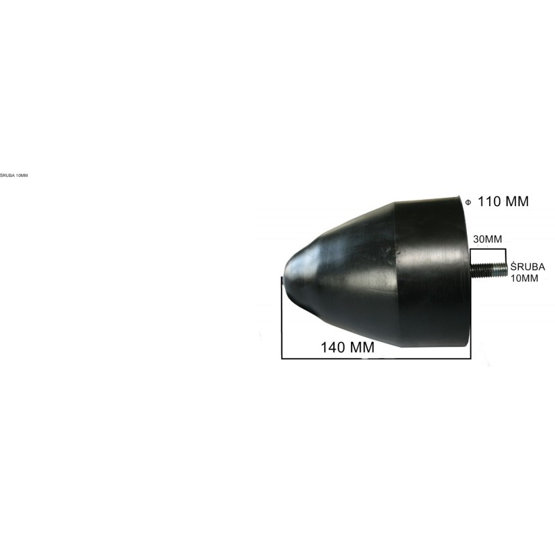 ODBÓJ GUMOWY RESOR DUŻY ZE ŚRUBĄ TYP SCANIA