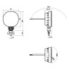 FT-410 LED LAMPA  COFANIA  UNIWERSALNA 12/24V