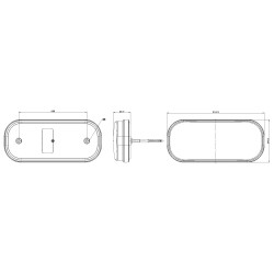 FT-170 L TB LAMPA LED TYLNIA Z TRÓJKĄTEM