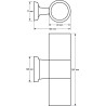 JGS-012806 Oprawa elewacyjna Kiltor 2x GU10 czarny