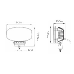 Halogen dalekosiężny marki Boreman 1001-1600-C