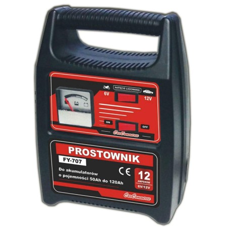 PROSTOWNIK Z MIKROPROCESOREM DO AKUMULATORÓW 6V 2A, 12V 2/4A, 1.2-120 AH, IP65