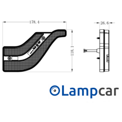 FT-130 COF BAJ LAMPA ZESPOLONA LED