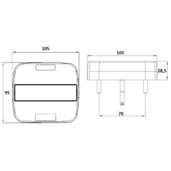 JGS-1070 LAMPA ZESPOLONA LED