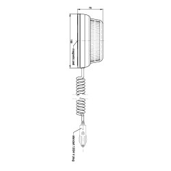 FT-100 LED 3S LAMPA BŁYSKOWA OSTRZEGAWCZA