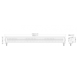 Halogen drogowy LED 21"+ jazda dzienna LED JGS-3418