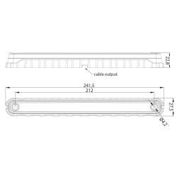 FT-092  B LAMPA OBRYSOWA LED "PAŁKA"