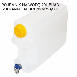 POJEMNIK NA WODĘ NIEBIESKI 10L Z KRANIKIEM DOLNYM WĄSKI