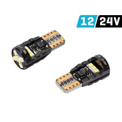 ŻARÓWKA W5W (T10) 12/24V 21X2016 SMD LED, CANBUS, BIAŁA,