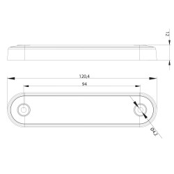 FT-15 CZ LED LAMPA OBRYSOWA WPUSZCZANA