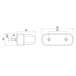 FT-016/A LED OŚWIETLENIE TABLICY REJESTRACYJNEJ