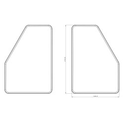 FT-277 L LAMPA LED BAJ 6PIN Z TRÓJKĄTEM NAROŻNA