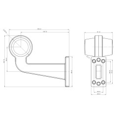 FT-147 F P B/C LED LAMPA OBRYSOWA LED - BIAŁO-CZERWONA