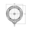 Halogen dalekosiężny  z ringiem led zamniennik Boreman 1001-0990C