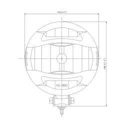 HALOGEN ZE STALI NIERDZEWNEJ 1001-0700C