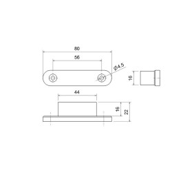 FT-015 B QS075 LED LAMPA OBRYSOWA WPUSZCZANA