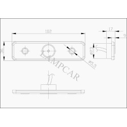 FT-004 B LED QS075 LAMPA OBRYSOWA