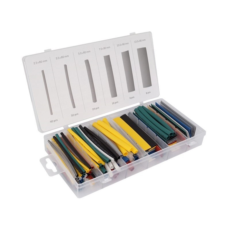 Koszulki termokurczliwe izolacyjne, 128 szt.