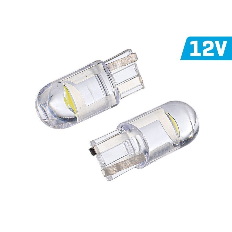 Żarówka VISION W5W (T10) 12V 1x F10 LED, całoszklana, biała