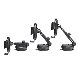 WAYME Uchwyt grawitacyjny na przyssawkę, z ładowarką indukcyjną 15W