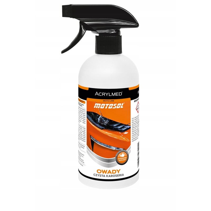 PŁYN Usuwa owady z karoserii i szyb aut