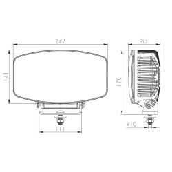 Reflektor dalekosiężny SKYLED Jumbo Stella Flash FULL LED