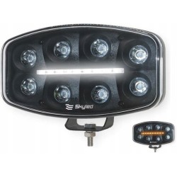 Reflektor SKYLED Jumbo Octan Black FULL LED z białym/pomarańczowym światłem pozycyjnym