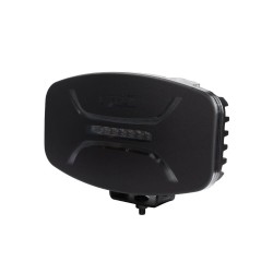 Reflektor dalekosiężny czarny LED OZZ XO1 P + ostrzegawcze