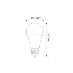 Żarówka LED E27 czujnik mikrofalowy A60 4000K 11W