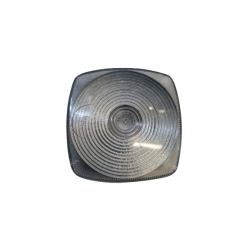 LAMPA OBRYSOWA NA ŻARÓWKĘ BIAŁA 64MMX64MM H4cm